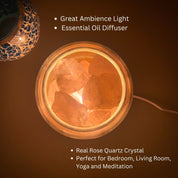 Aurora Crystal Diffuser - Rose Quartz - Appliances > Aroma Diffusers & Humidifiers > Aroma Diffusers