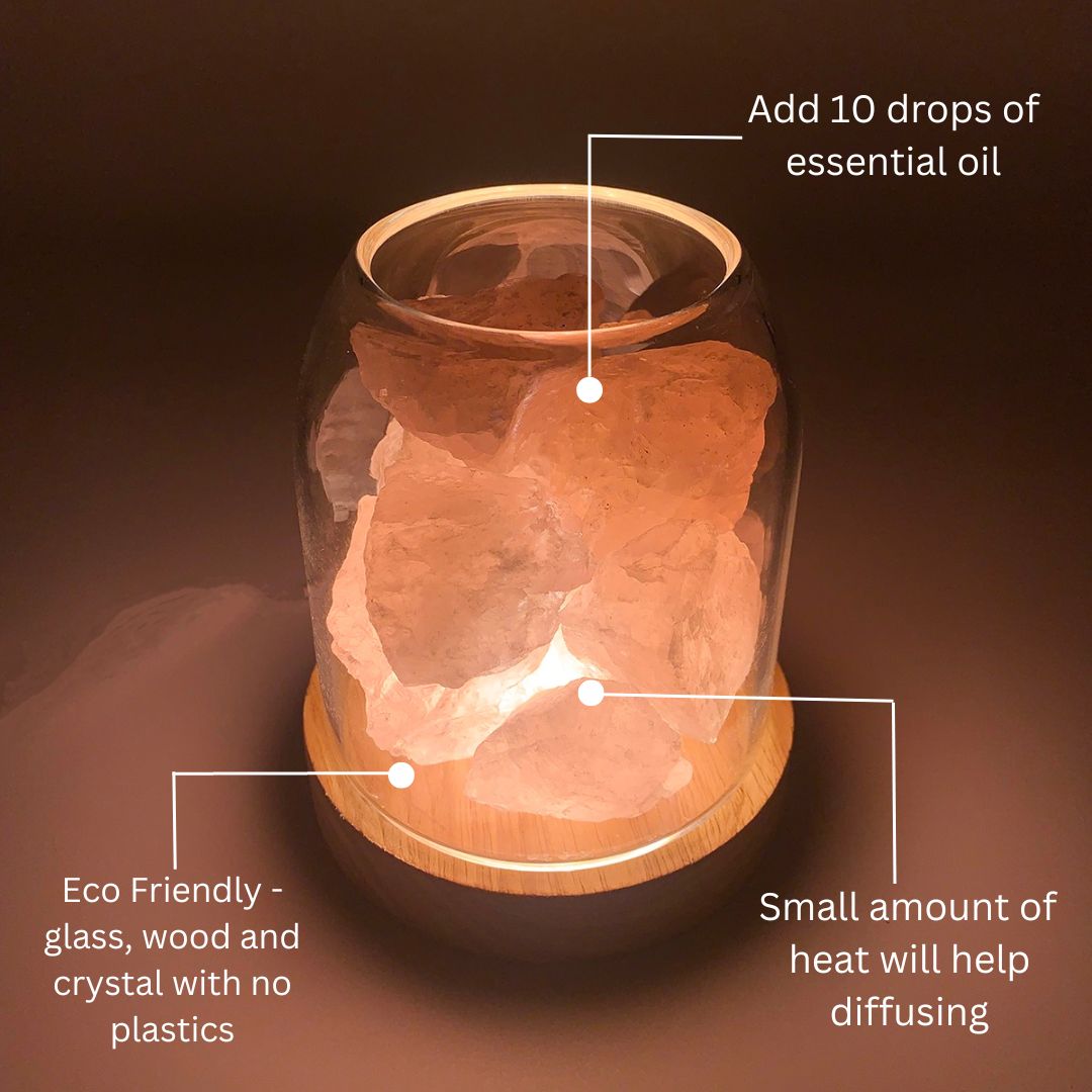 Aurora Crystal Diffuser - Rose Quartz - Appliances > Aroma Diffusers & Humidifiers > Aroma Diffusers