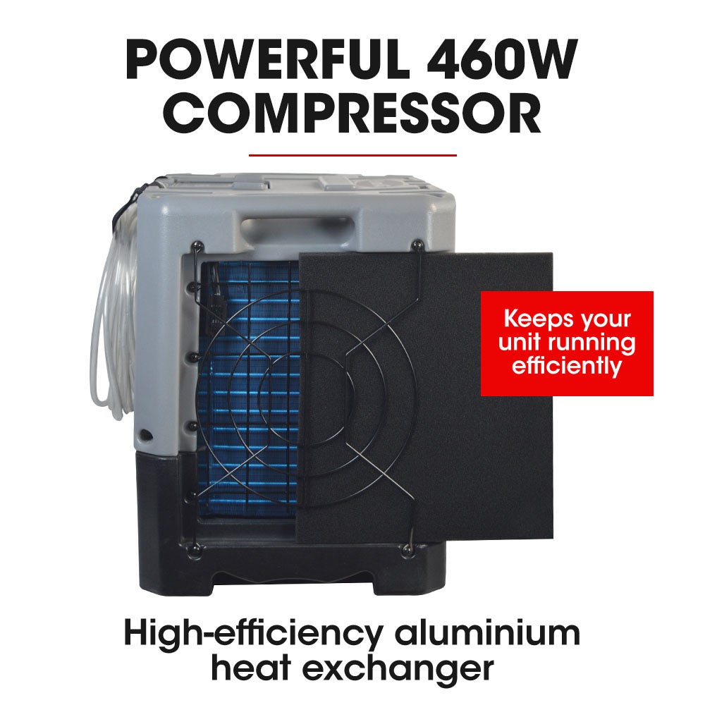 Baumr-AG 50L/day Commercial Air Dehumidifier for Mould Portable Stackable LCD Display Wheels - Appliances > Aroma