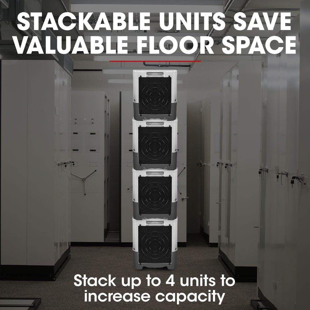 Baumr-AG 50L/day Commercial Air Dehumidifier for Mould Portable Stackable LCD Display Wheels - Appliances > Aroma