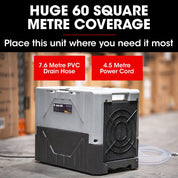 Baumr-AG 50L/day Commercial Air Dehumidifier for Mould Portable Stackable LCD Display Wheels - Appliances > Aroma