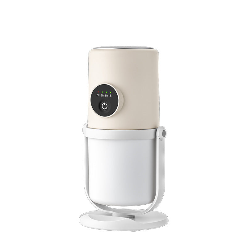 Beige + Base ortable Desktop Dual-Spray Ultrasonic Wellness Humidifier with Air Purification for Office and Bedroom