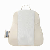 Beige Slim Wireless Shiatsu Back Therapeutic Massager Cushion - Rechargeable Heated Massage Pad for Full Back Relief