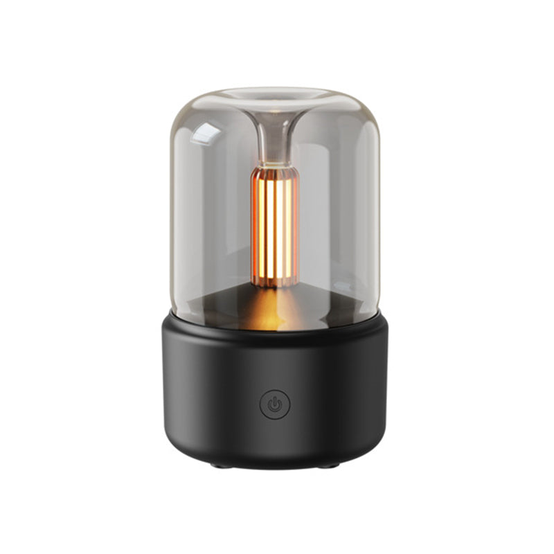Black Creative Candleligh Premium Aromatherapy Diffuser USB Desktop Ambient Candle Lamp Humidifier