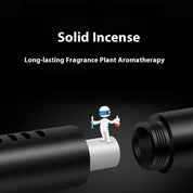 Black Mini Car Air Vent Perfume Freshener with 6 Scent Refills Aluminum Alloy Aromatherapy