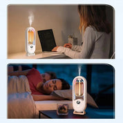 Black Smart Aromatherapy Diffuser - Ultrasonic Mist Air Freshener with LED Light and Wall Mount