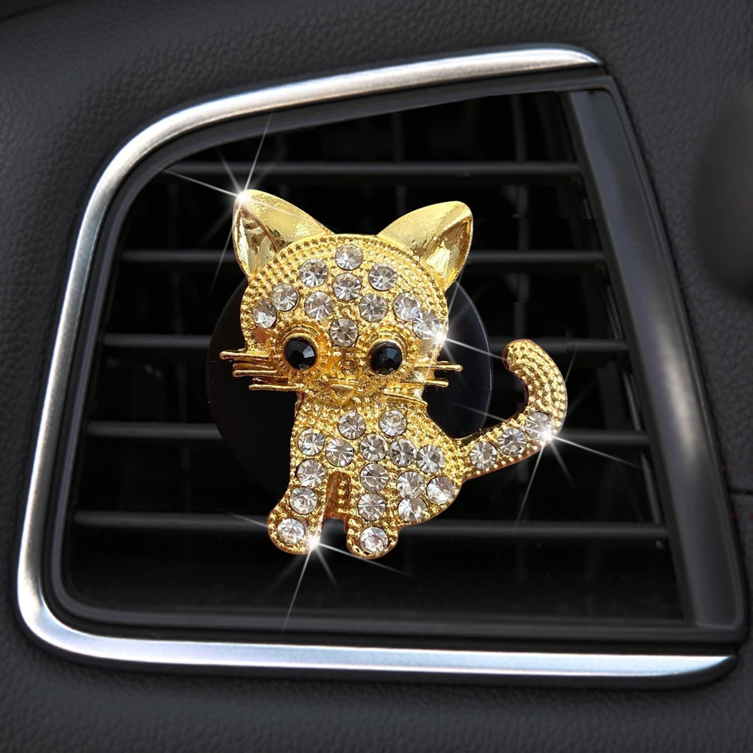 Bling Rhinestone Car Air Vent Clip,Car Air Freshener Vent Clips,Car Air Conditioning Outlet Clip Decorative,Bling Car Accessories Car Interior Decoration Charm,Cute Car Decor