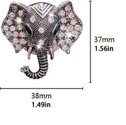 Bling Rhinestone Elephants Head Car Air Vent Clip Dashboard Outlet Clip Air Freshener Vent Clips Decorative Cute Car Decor