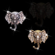 Bling Rhinestone Elephants Head Car Air Vent Clip Dashboard Outlet Clip Air Freshener Vent Clips Decorative Cute Car Decor