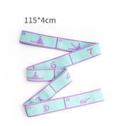 Blue and Purple 9-Loop Premium Yoga Stretch Strap - Numbered Band for Flexibility and Physical Therapy