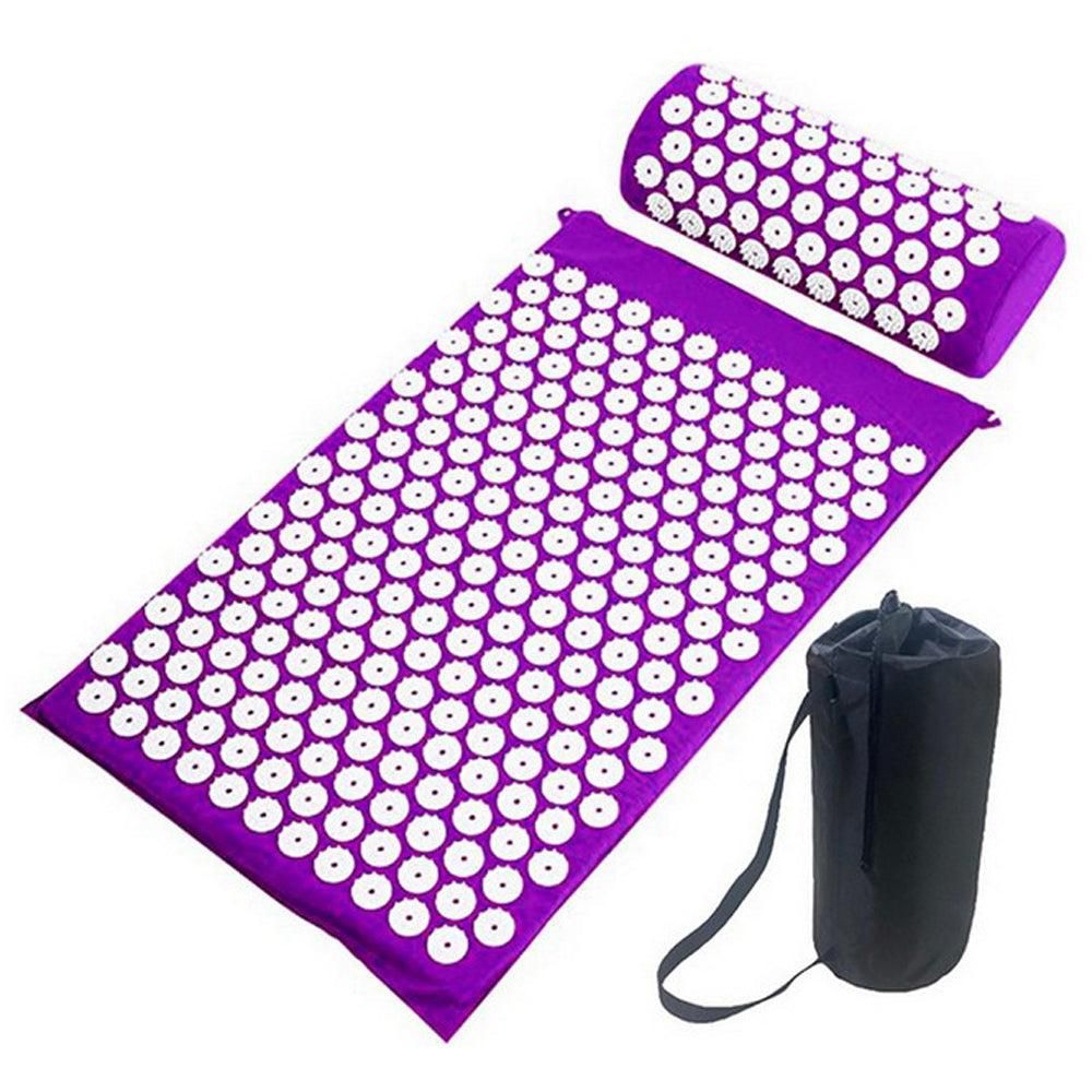 Body Massager Acupressure Cushion Mat(Purple)