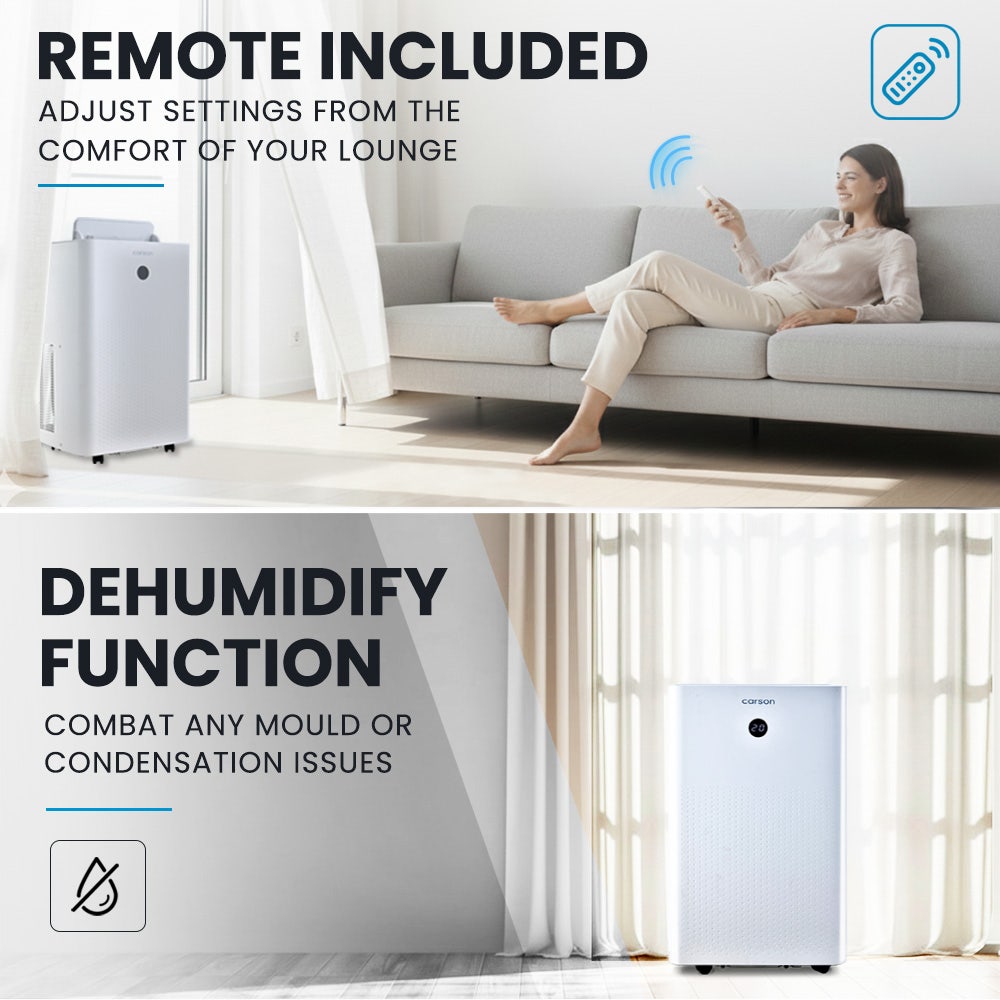 CARSON 3.5kW Portable Climate Control Air Conditioner, with Dehumidifier Mode & Fan Cooler