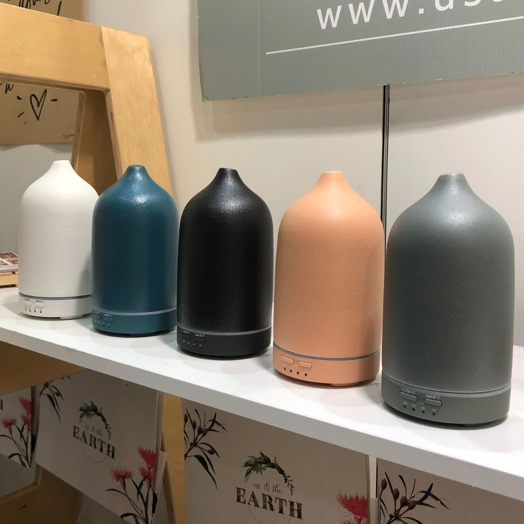 Ceramic Essential Oil Diffuser - Stone Matte Finish - Health & Beauty > Skincare > Facial Lotions & Moisturisers