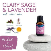 Clary Sage & Lavender Essential Oil Blend - Health & Beauty > Massage & Relaxation > Massage Oils