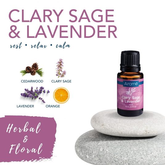 Clary Sage & Lavender Essential Oil Blend - Health & Beauty > Massage & Relaxation > Massage Oils