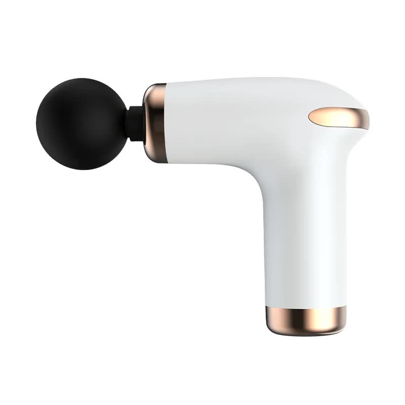 Classic White Massage Gun - 6-Speed Deep Tissue Therapeutic Massager with 4 Professional Massage Heads