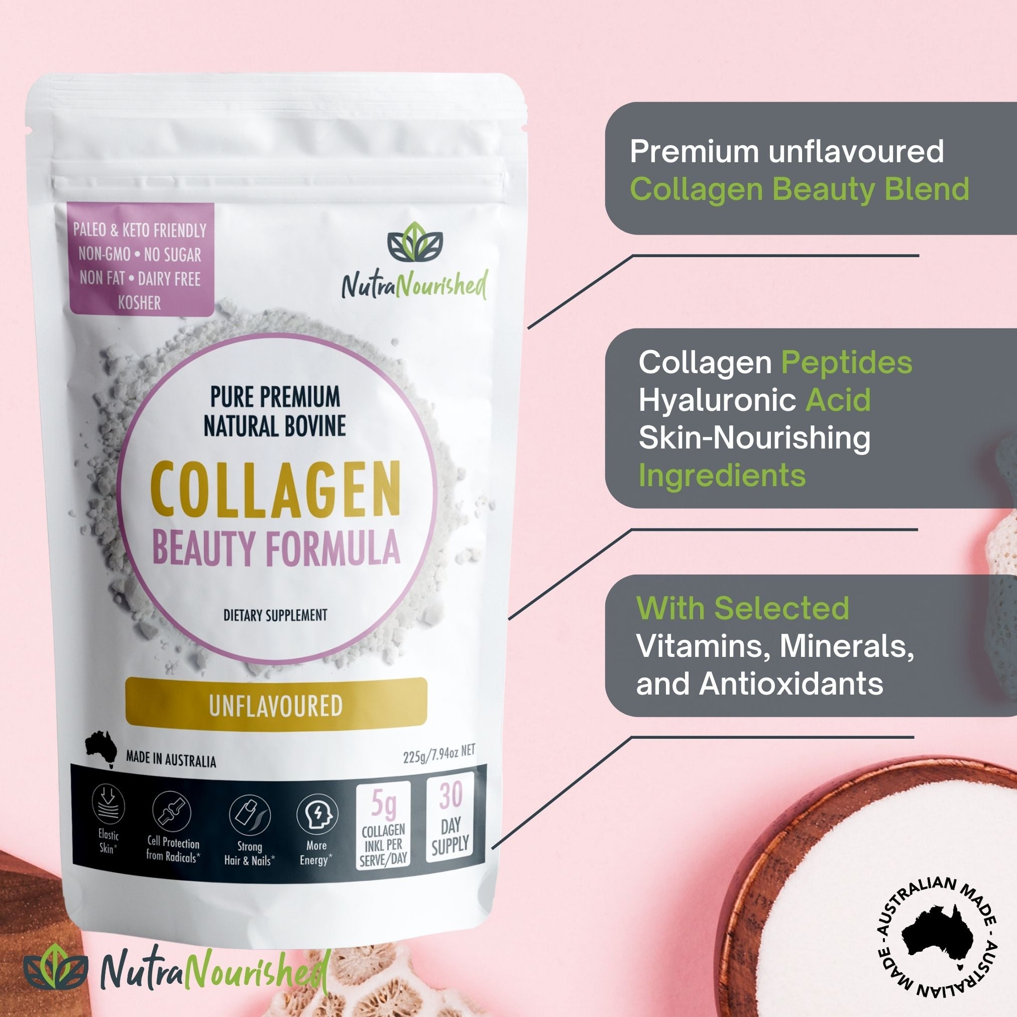 Collagen Beauty Formula Unflavoured - Health & Beauty > Nutrition & Supplements > Vitamins & Supplements