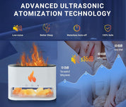 Cool Mist Humidifier, Fire Diffuser, 7 Colors