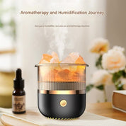 Crystal Humidifier with LED Light - Premium Aromatherapy Diffuser for Home Relaxation(green)