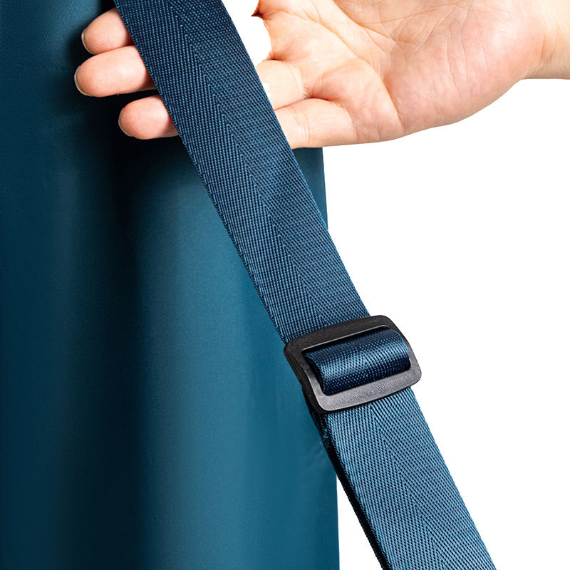 Dark Blue Durable Premium Yoga Mat Carry Bag - Multi-Functional Fitness Backpack with Wet Pocket(Mugs are filming props, not included)