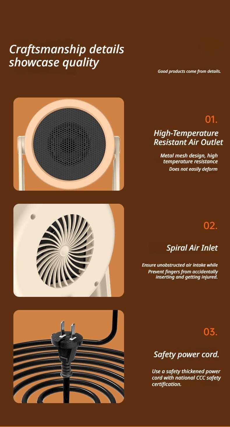 Desk heater white