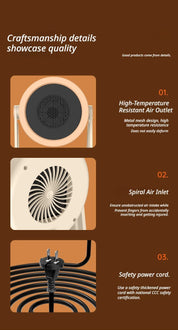 Desk heater white
