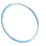 Detachable Weighted Hula Hoop Fitness Equipment for Home Exercise Use - Blue Pink