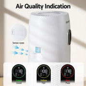 Devanti Air Purifier 4-Layer HEPA Filter White - Appliances > Aroma Diffusers & Humidifiers > Purifiers