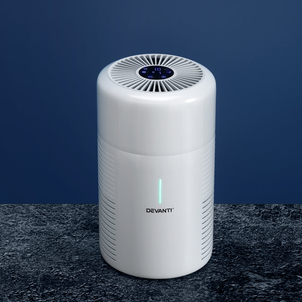 Devanti Air Purifier HEPA Filter Home Purifiers Dust Sensor PM2.5 Remover - Appliances > Aroma Diffusers & Humidifiers