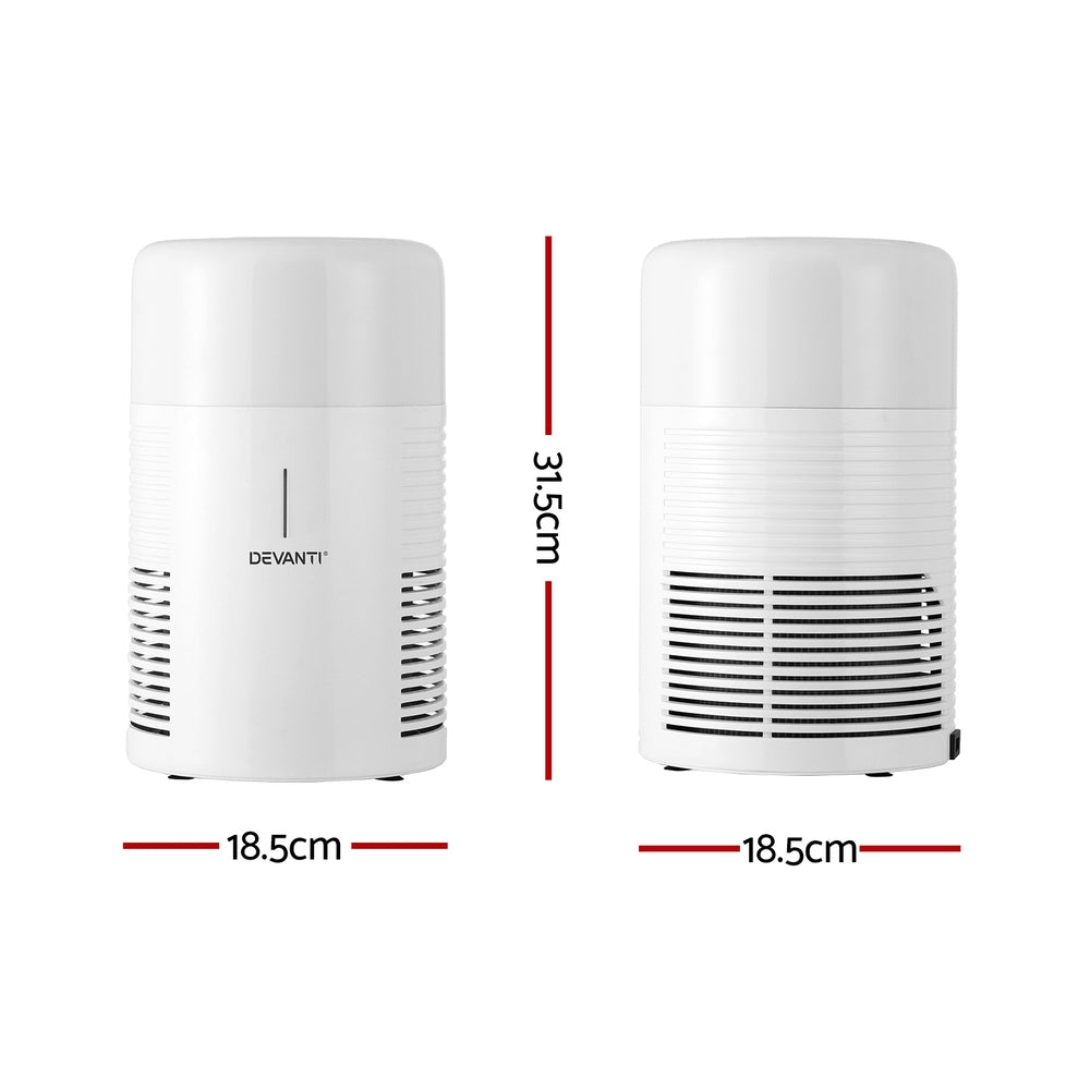 Devanti Air Purifier HEPA Filter Home Purifiers Dust Sensor PM2.5 Remover - Appliances > Aroma Diffusers & Humidifiers