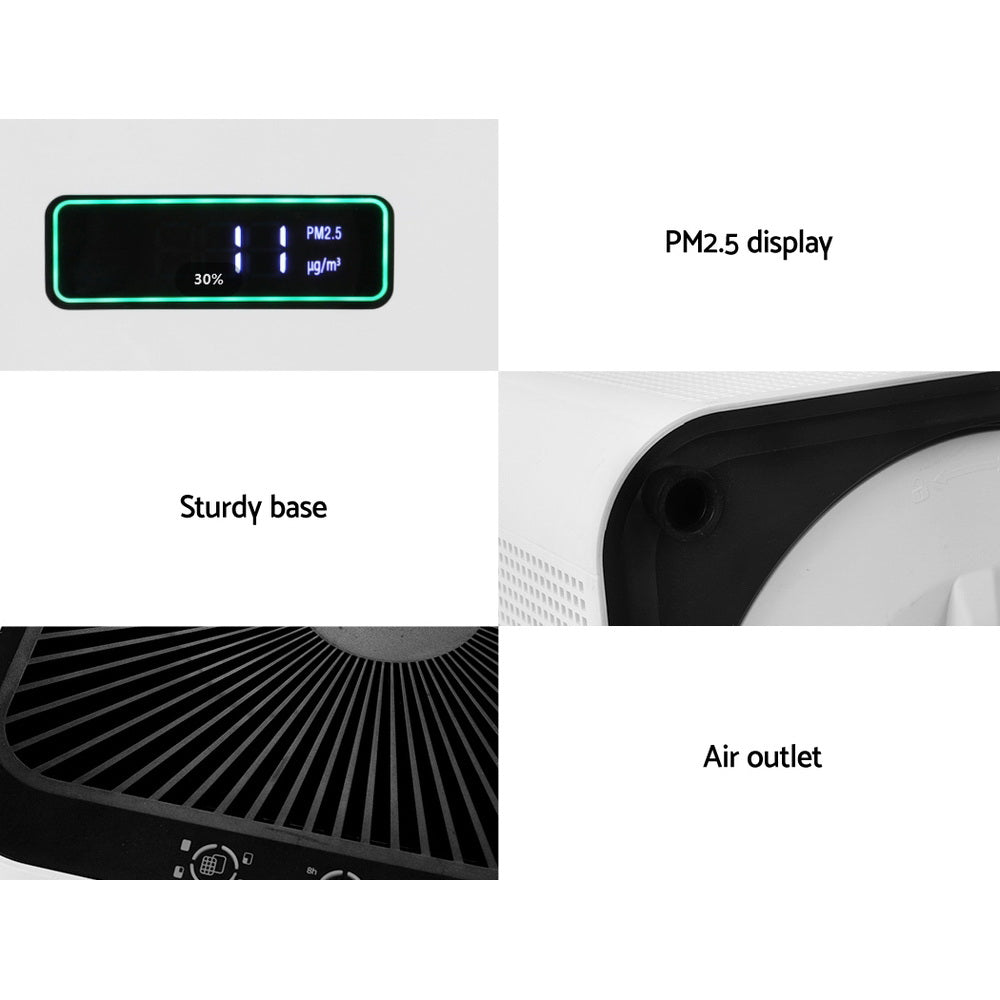 Devanti Air Purifier Home Purifiers HEPA Filter - Appliances > Aroma Diffusers & Humidifiers > Purifiers