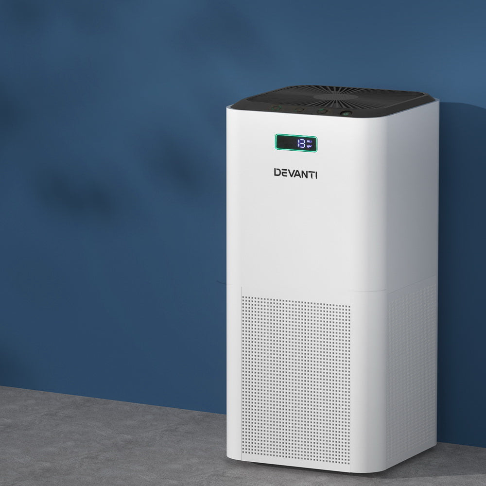 Devanti Air Purifier Home Purifiers HEPA Filter - Appliances > Aroma Diffusers & Humidifiers > Purifiers