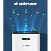 Devanti Air Purifier Home Purifiers HEPA Filter - Appliances > Aroma Diffusers & Humidifiers > Purifiers