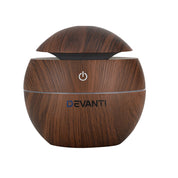 Devanti Aroma Diffuser Aromatherapy Dark Wood 130ml - Appliances > Aroma Diffusers & Humidifiers > Aroma Diffusers