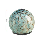 Spherical turquoise and cream mosaic vase for Devanti Aroma Diffuser with timer settings