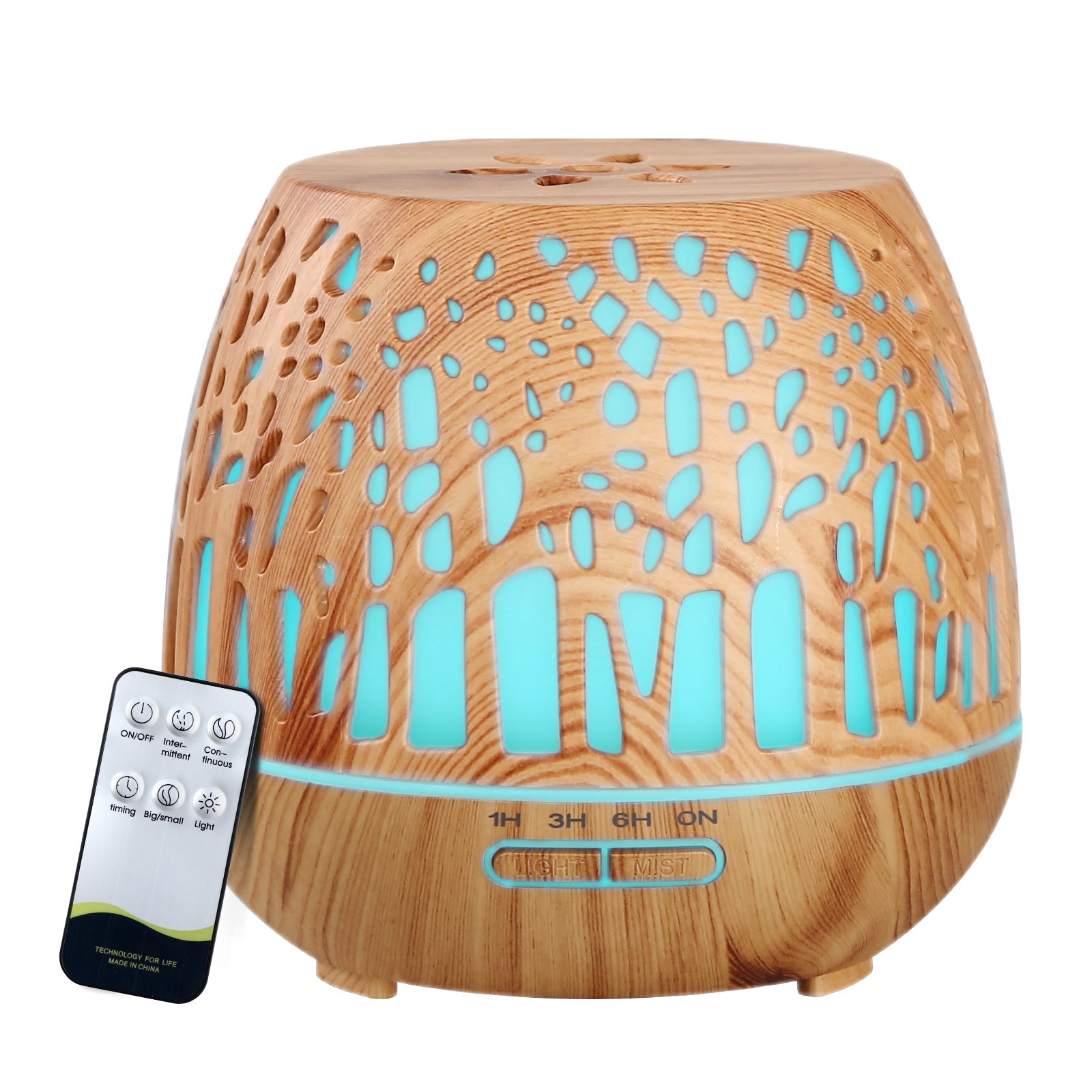 Devanti Aroma Diffuser Aromatherapy Wood Grain 400ml - Appliances > Aroma Diffusers & Humidifiers > Aroma Diffusers