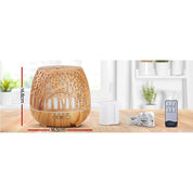 Devanti Aroma Diffuser Aromatherapy Wood Grain 400ml - Appliances > Aroma Diffusers & Humidifiers > Aroma Diffusers