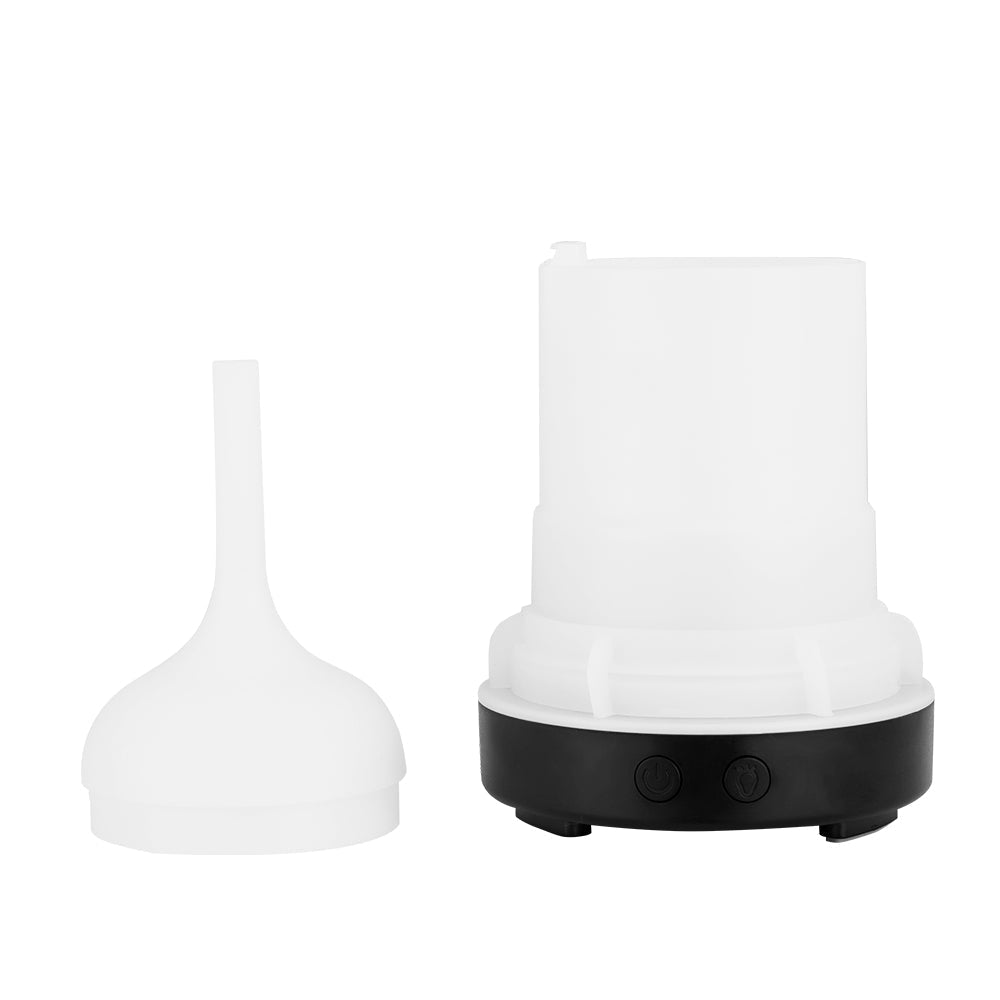 White Devanti Ultrasonic Aroma Diffuser with detachable funnel, 7-colour LED night light