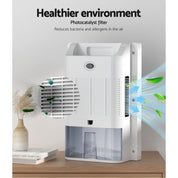 Devanti Dehumidifier 2L Air Purifier White - Appliances > Aroma Diffusers & Humidifiers > Dehumidifiers