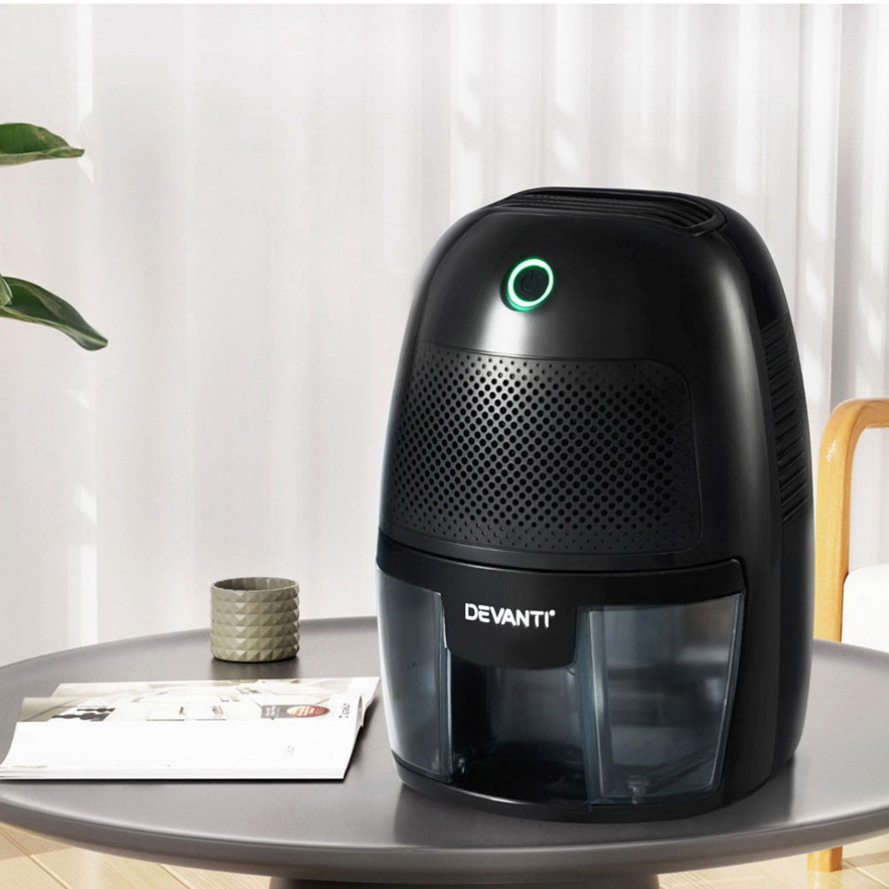 Devanti Dehumidifier 600ML Air Purifier Black - Appliances > Aroma Diffusers & Humidifiers > Dehumidifiers