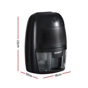 Devanti Dehumidifier 600ML Air Purifier Black - Appliances > Aroma Diffusers & Humidifiers > Dehumidifiers