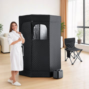 Devanti home steam portable Premium Home Sauna Tent and chair
