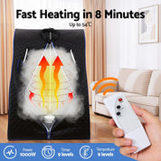 Devanti home steam portable Premium Home Sauna Tent and chair