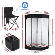 Devanti home steam portable Premium Home Sauna Tent and chair