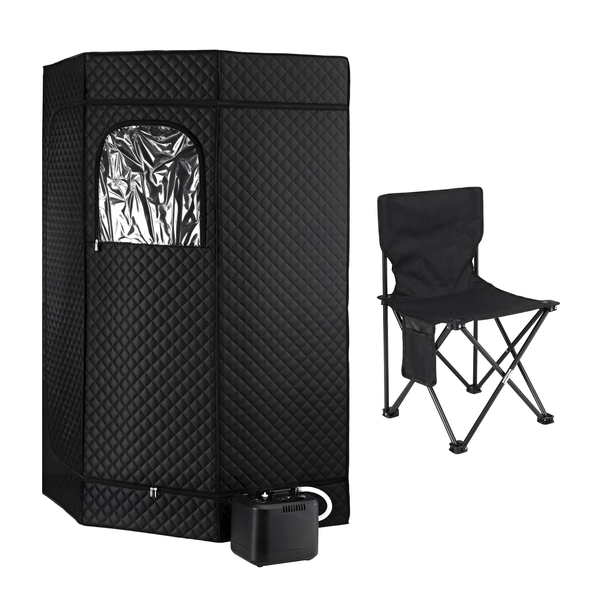 Devanti home steam portable Premium Home Sauna Tent and chair