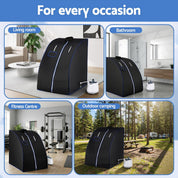 Devanti home steam portable Premium Home Sauna Tent and chair