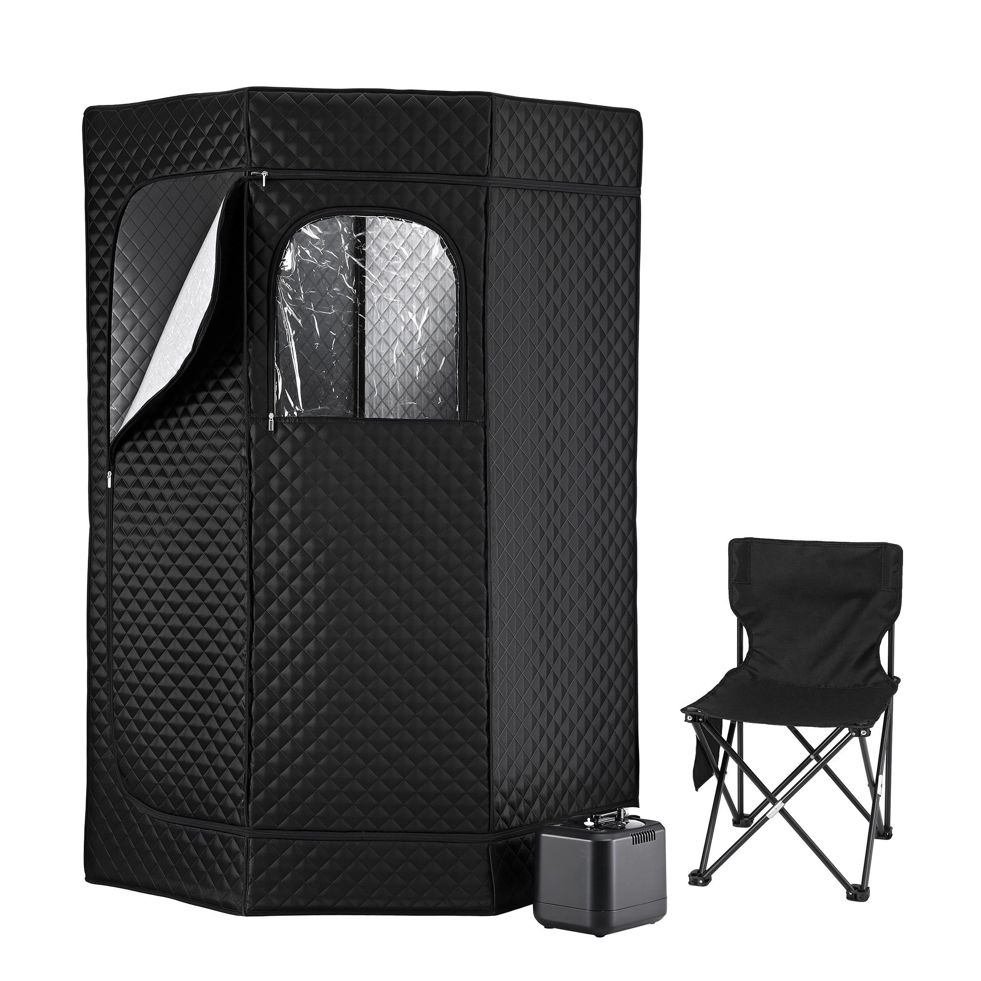 Devanti home steam portable Premium Home Sauna Tent and chair