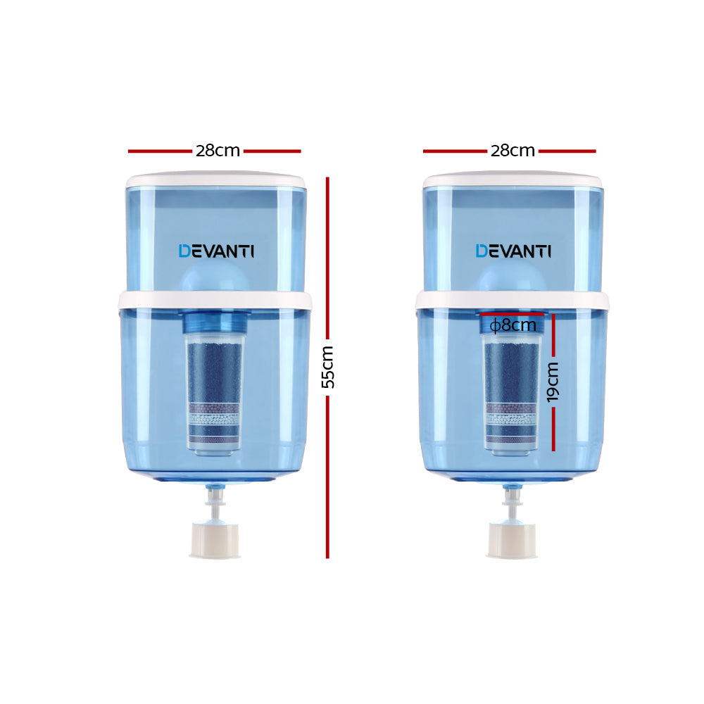 Devanti Premium Water Cooler Dispenser 22L Filter Bottle