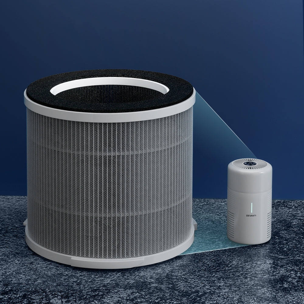 Devanti Replacement Filter Air Purifier HEPAh11 Filters Carbon 3-layer - Appliances > Aroma Diffusers & Humidifiers >
