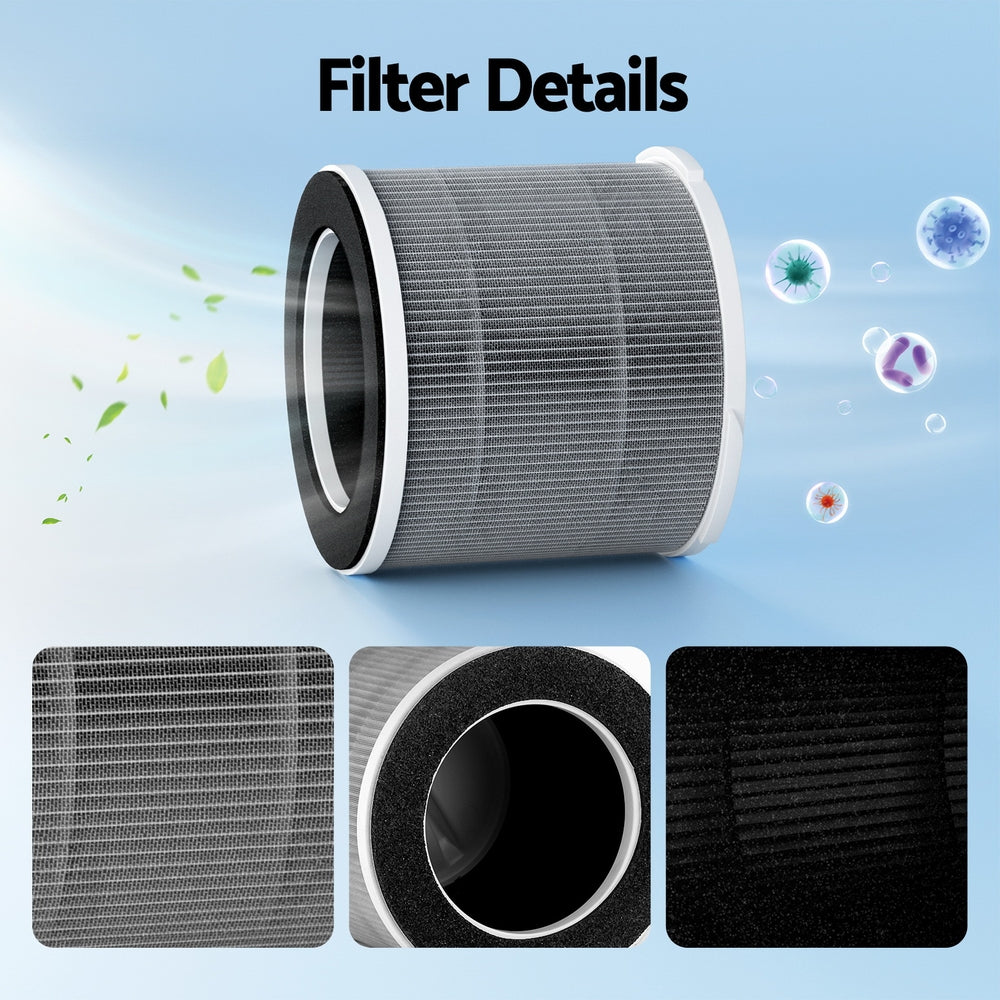 Devanti Replacement Filter Air Purifier HEPAh11 Filters Carbon 3-layer - Appliances > Aroma Diffusers & Humidifiers >